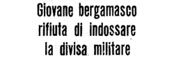 Giornale di Bergamo, 1° marzo 1970